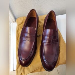 Meermin Calf Leather Burgundy Loafers Size US 9/UK 8